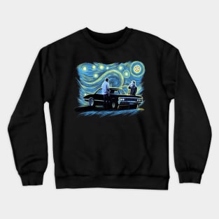 starry night supernatural Crewneck Sweatshirt